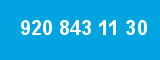 920 843 11 30